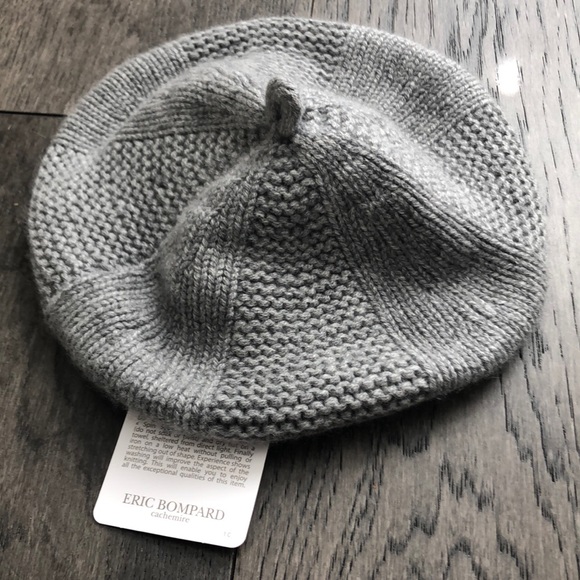 Eric Bompard Gray Cachemire Beret - Picture 2 of 8